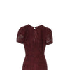 floral mesh ankle-length dress