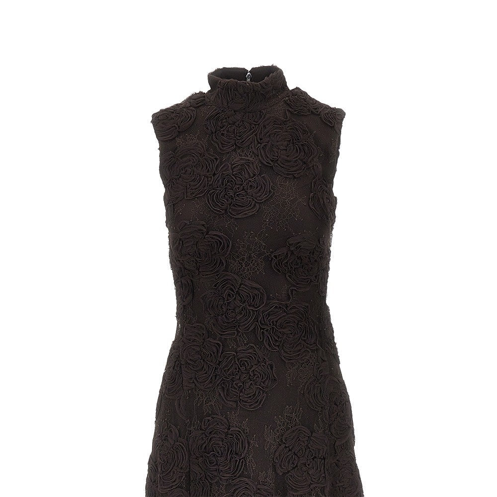 ROTATE 34 3d floral lace long dress