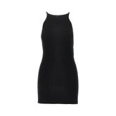 COURREGES XS ribbed knit mini dress