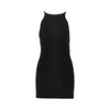 ribbed knit mini dress