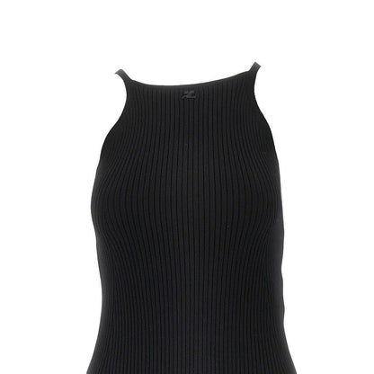 COURREGES XS ribbed knit mini dress