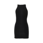 COURREGES XS ribbed knit mini dress