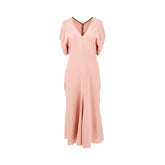 VICTORIA BECKHAM 6 cady midi dress with blouson sleeves