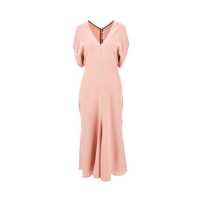 VICTORIA BECKHAM 6 cady midi dress with blouson sleeves