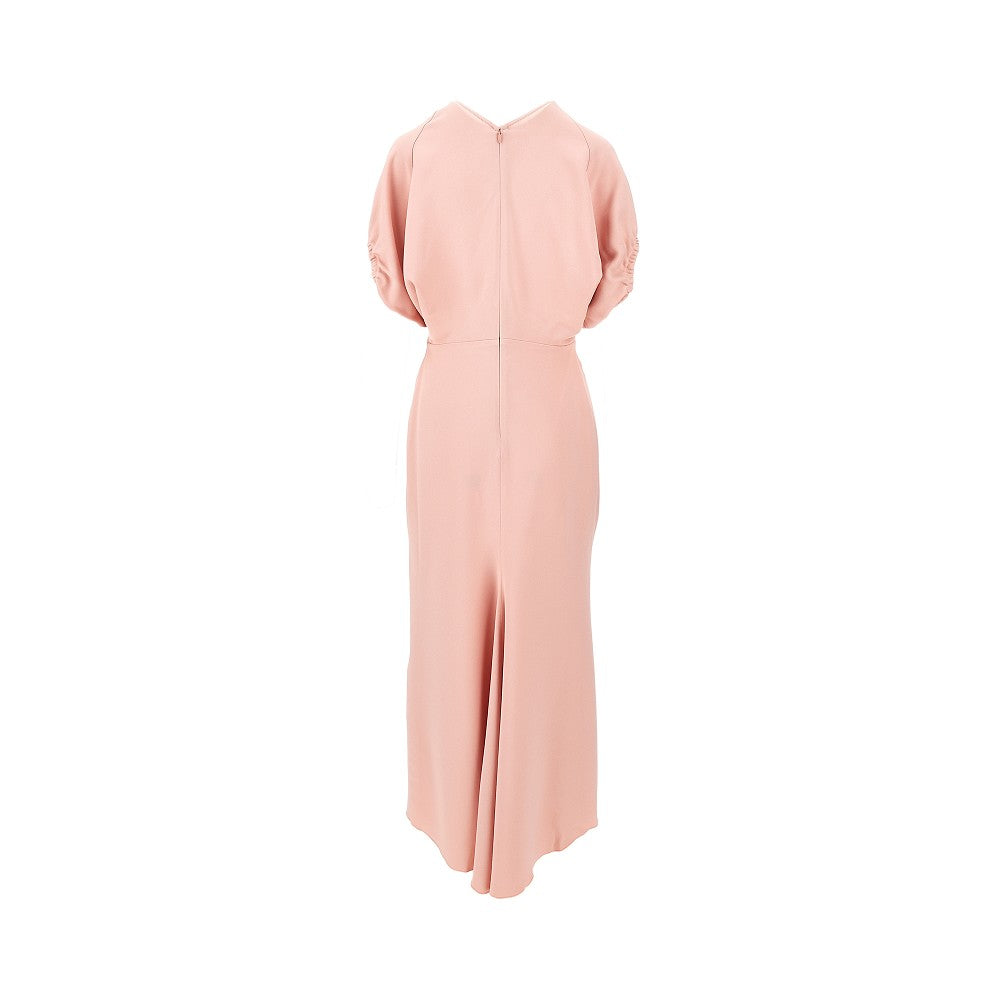 VICTORIA BECKHAM 6 cady midi dress with blouson sleeves