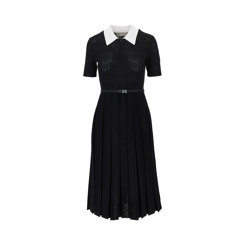 TORY BURCH S t monogram pointelle knit dress