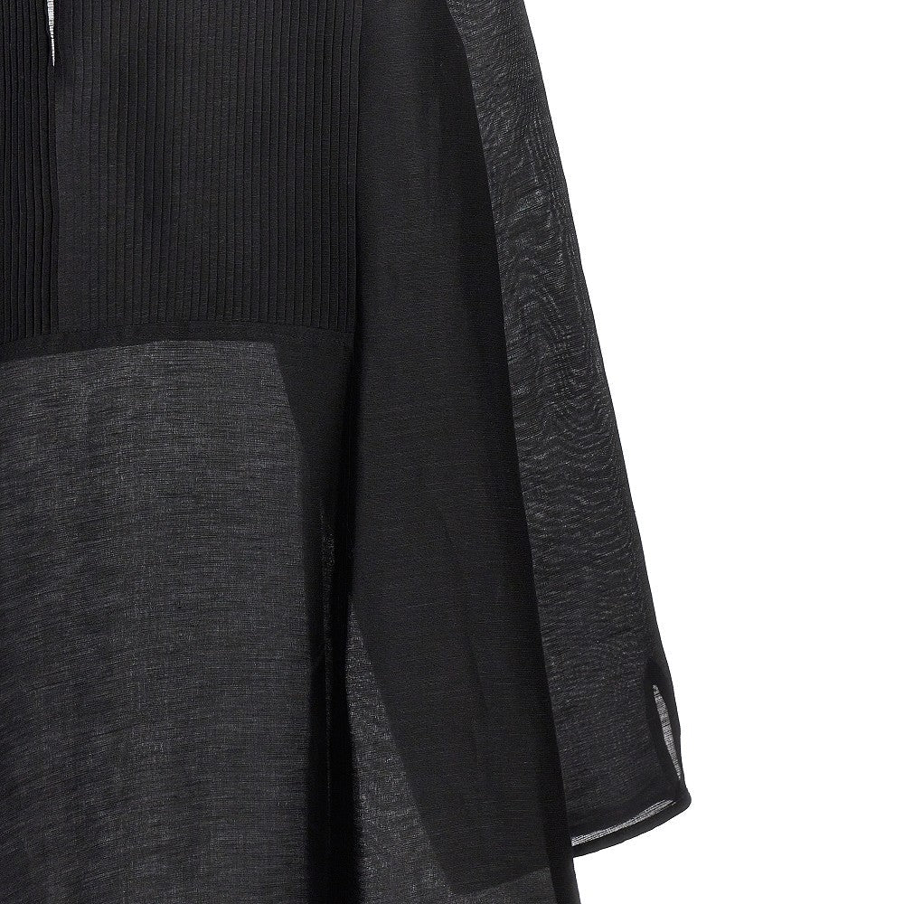 linen and silk caftan dress