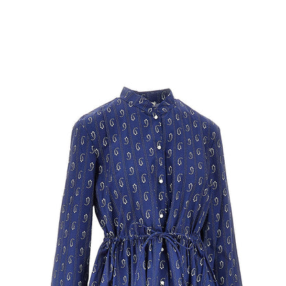 TORY BURCH 4 printed cotton midi shirtdress