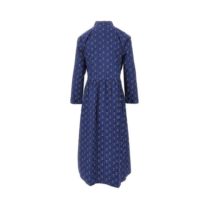 TORY BURCH 4 printed cotton midi shirtdress