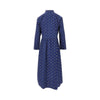 printed cotton midi shirtdress