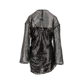 THE ATTICO 42 sequinned net mini dress