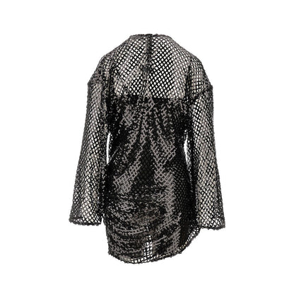 THE ATTICO 42 sequinned net mini dress