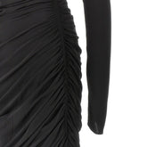 THE ATTICO 42 draped viscose midi dress
