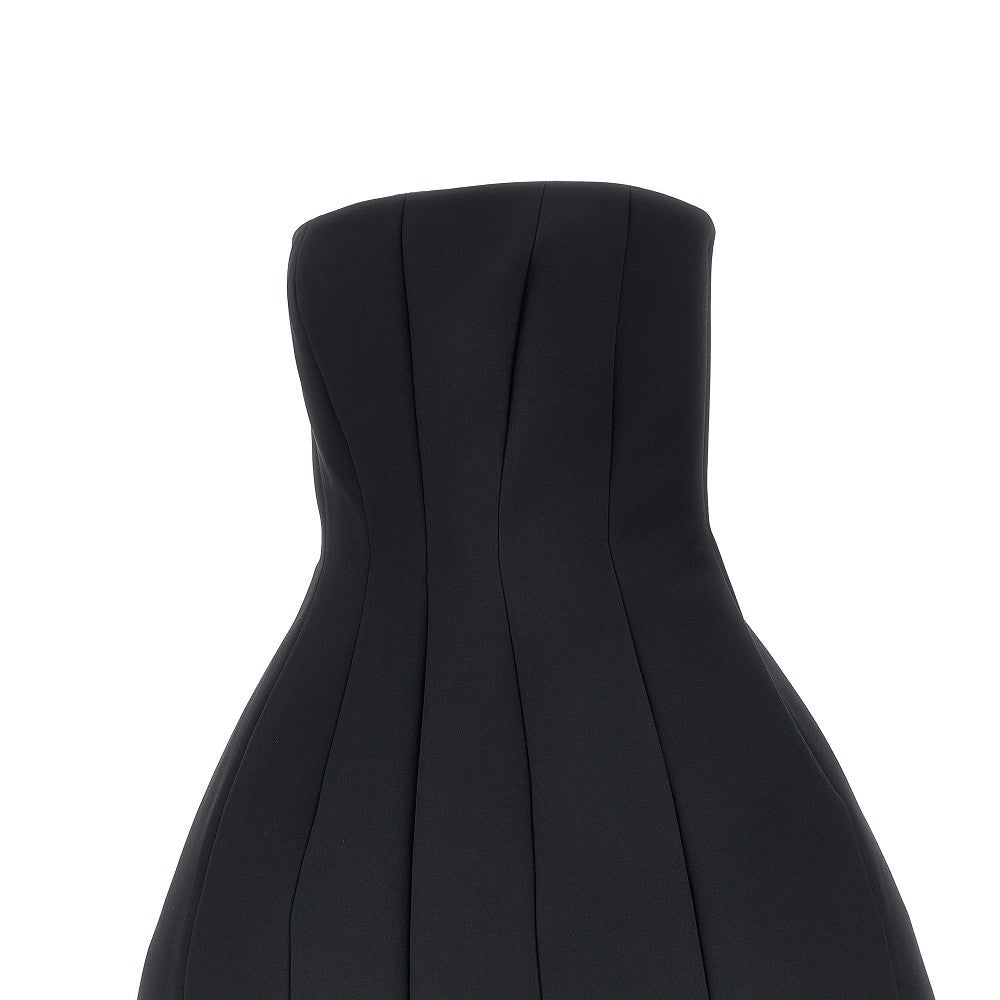 MAX MARA 40 sablé bustier mini dress