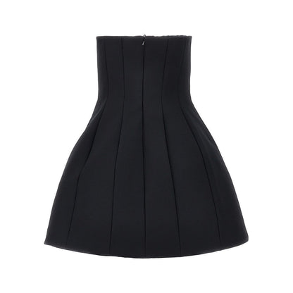 MAX MARA 40 sablé bustier mini dress