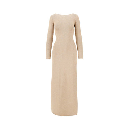 MAX MARA S lurex viscose long dress