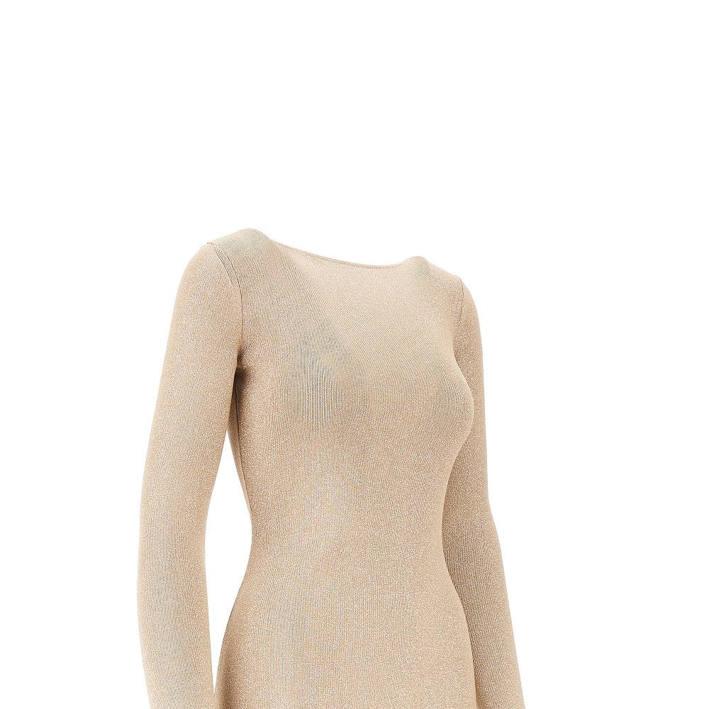 MAX MARA S lurex viscose long dress