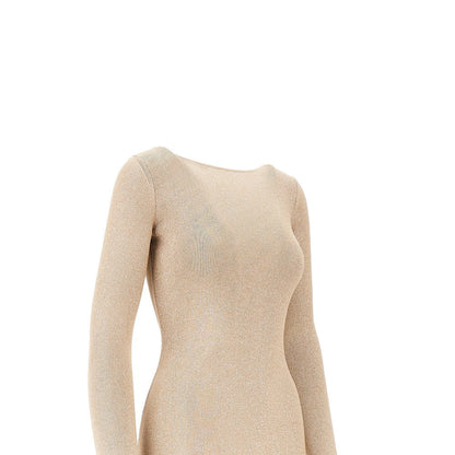 MAX MARA S lurex viscose long dress