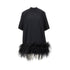 THE ATTICO 42 jersey mini dress with feathers