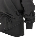 THE ATTICO 38 french terry wrap mini dress