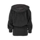 THE ATTICO 38 french terry wrap mini dress