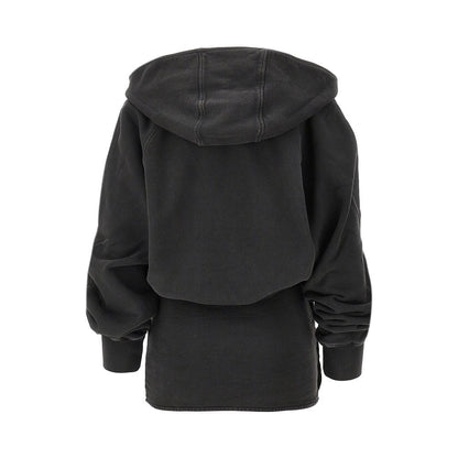 THE ATTICO 38 french terry wrap mini dress