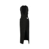 jersey midi wrap dress