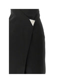 THE ATTICO 40 jersey midi wrap dress