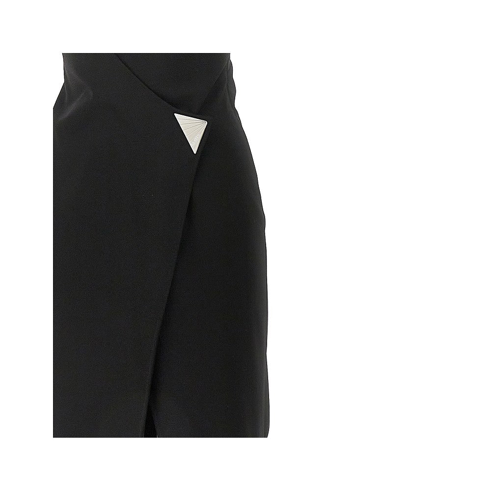 jersey midi wrap dress