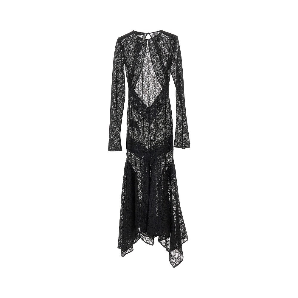 THE ATTICO 40 stretch lace midi dress