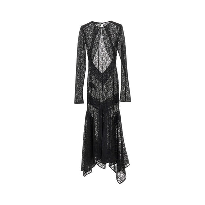 THE ATTICO 40 stretch lace midi dress