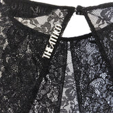 THE ATTICO 40 stretch lace midi dress