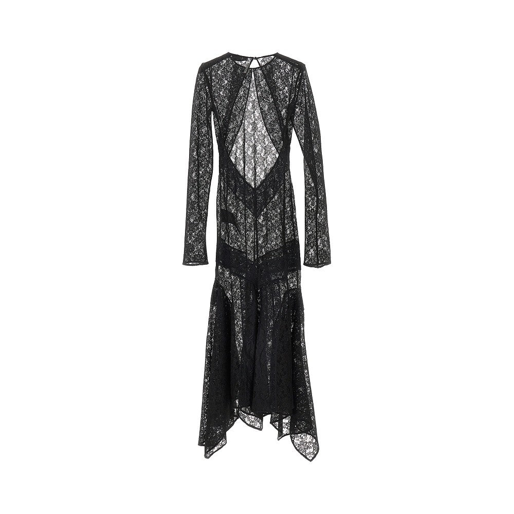 THE ATTICO 40 stretch lace midi dress