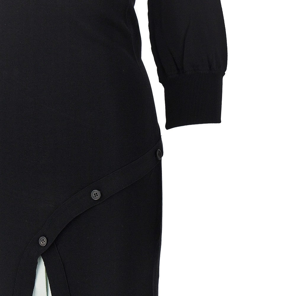 THE ATTICO 40 asymmetrical midi knitted dress