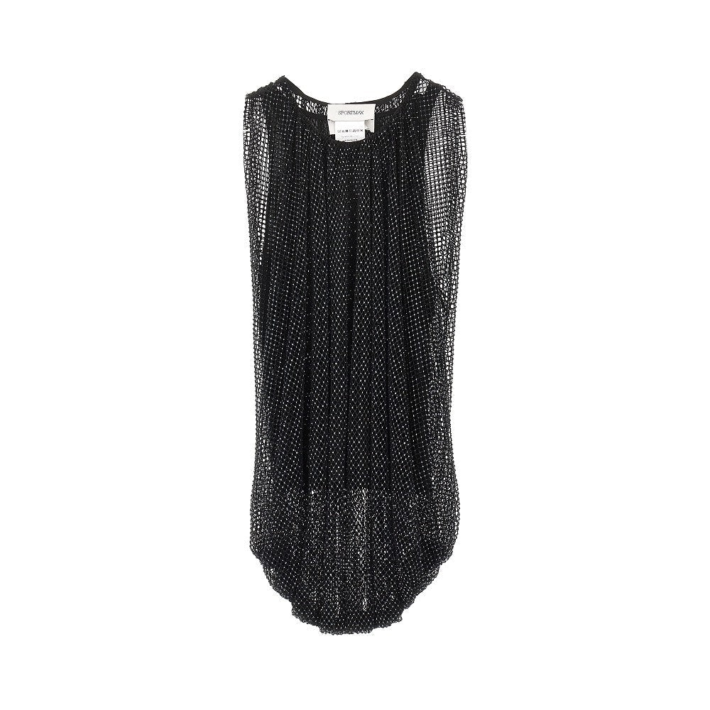 SPORTMAX M crystals net top