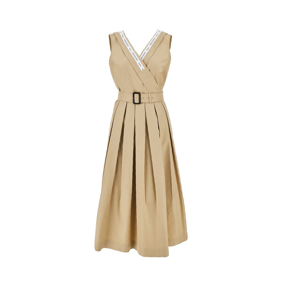 MAX MARA WEEKEND 40 gabardine midi dress with belt