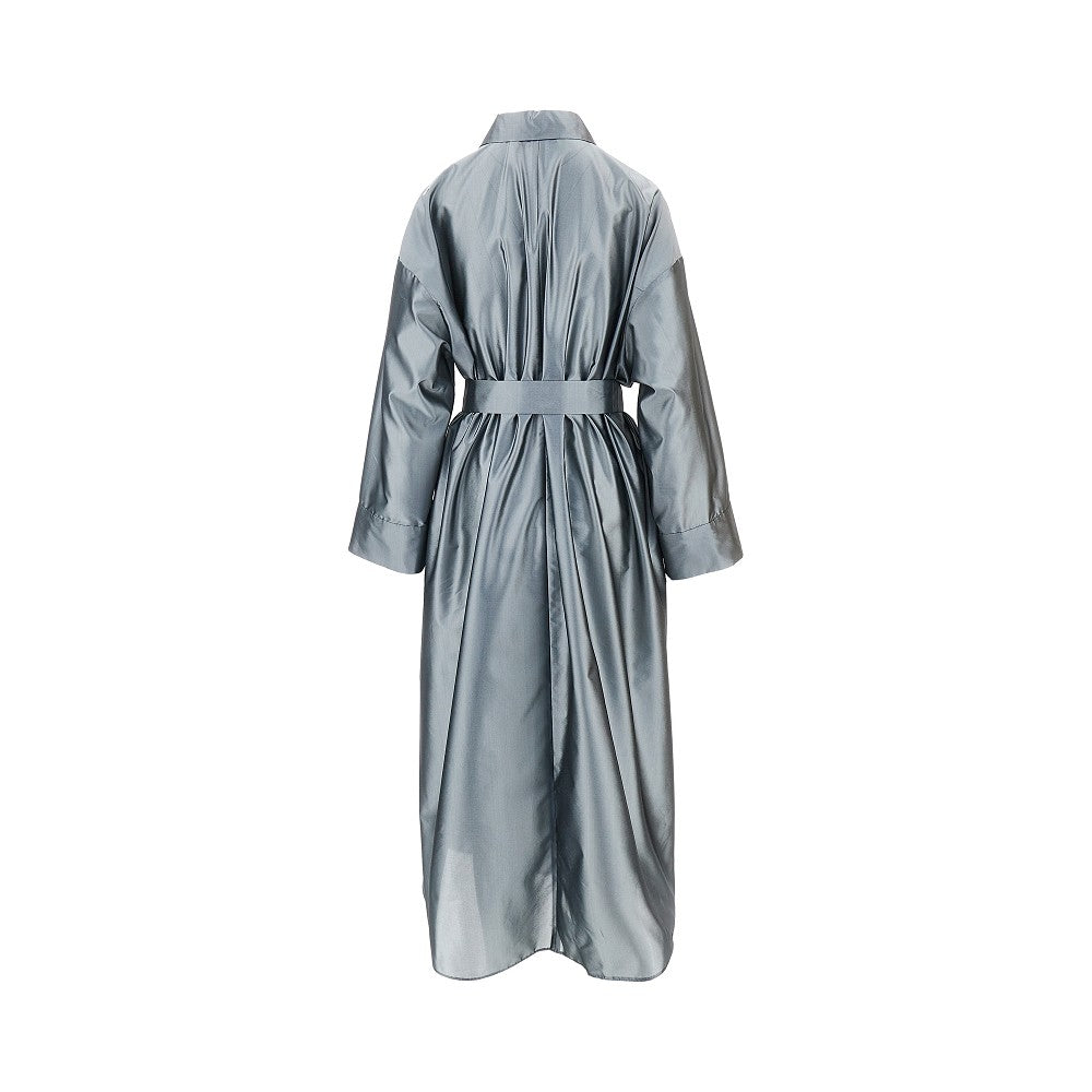 organdy midi shirt dress