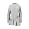 mélange jersey mini dress