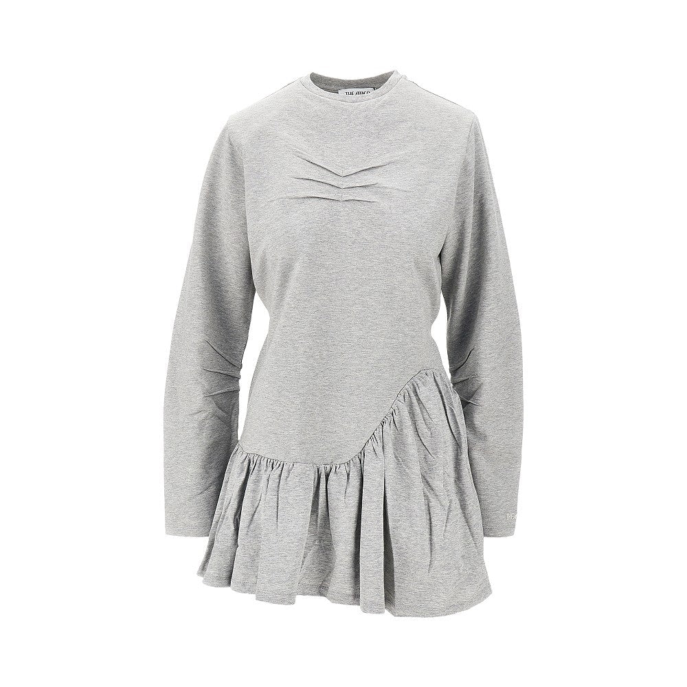 THE ATTICO 40 mélange jersey mini dress