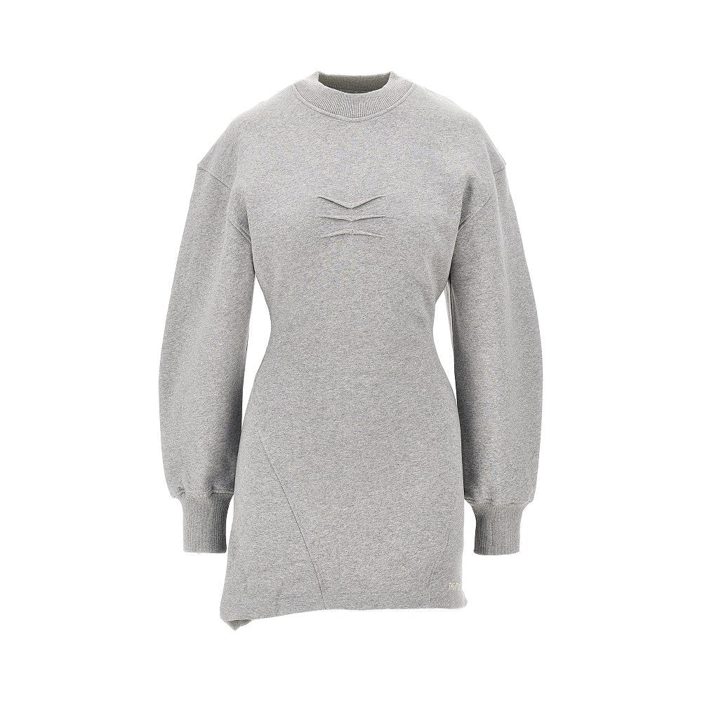 THE ATTICO 40 mèlange cotton mini dress