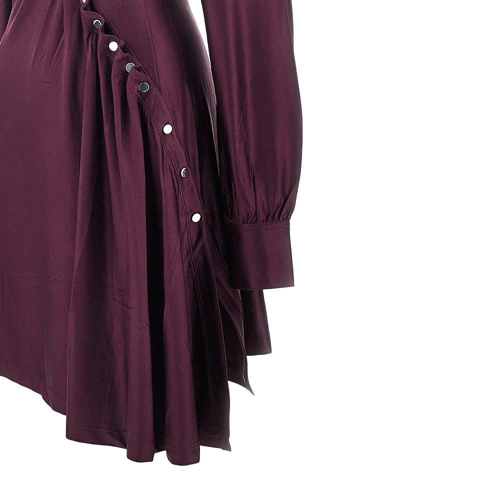 RABANNE 38 draped jersey mini dress