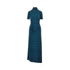 jersey long dress with flocked holes