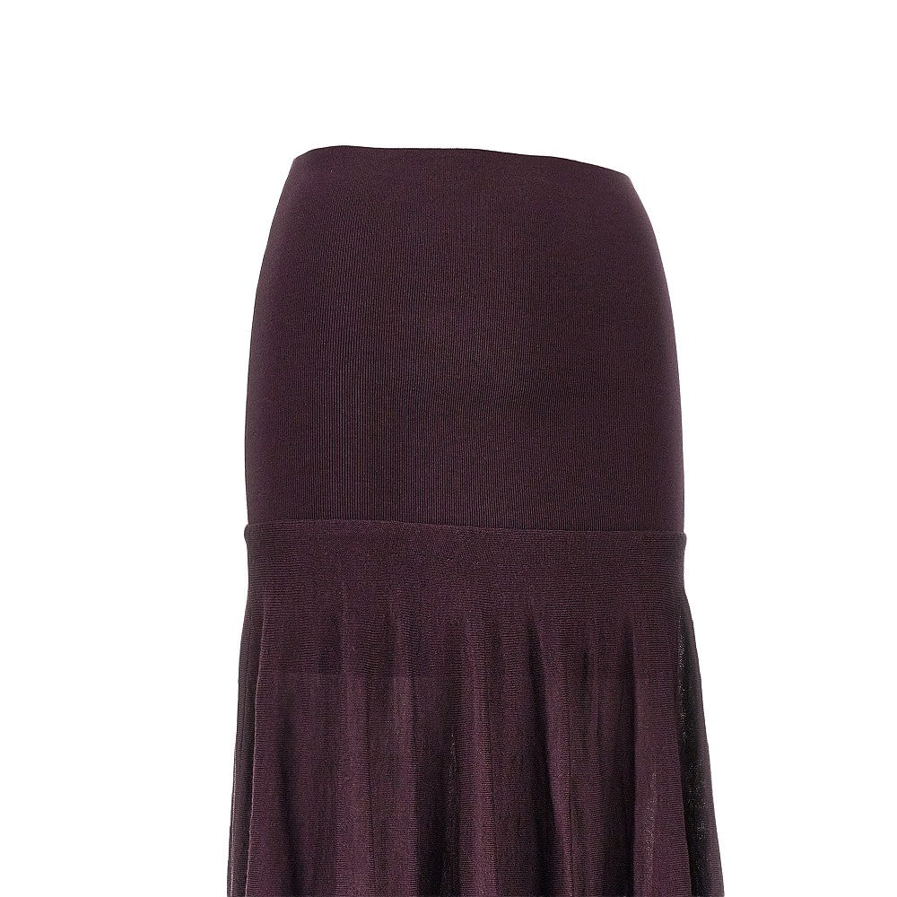 knitted long skirt