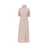 floral sequins embroidery midi dress