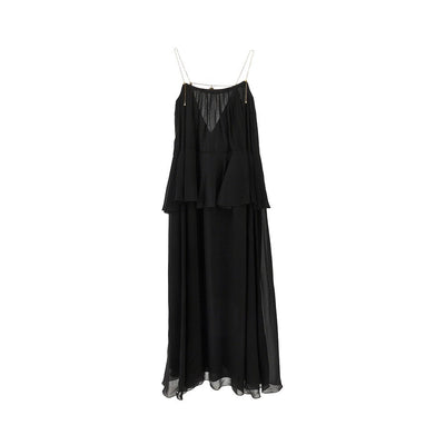 silk georgette long dress