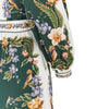 cotton long dress with nature motif