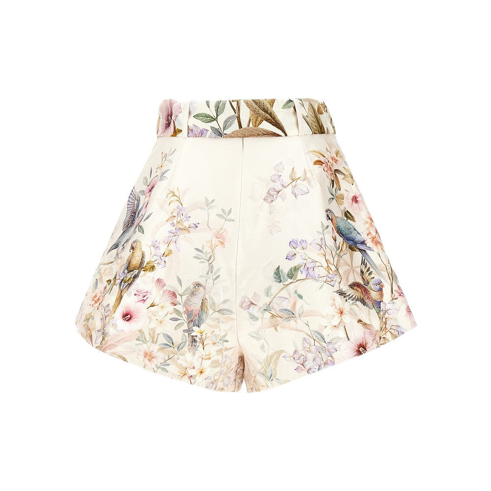 rebellion silk-blend shorts