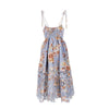 awaken linen midi dress