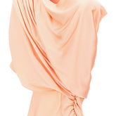 STELLA MCCARTNEY 42 satin long dress with maxi shoulders