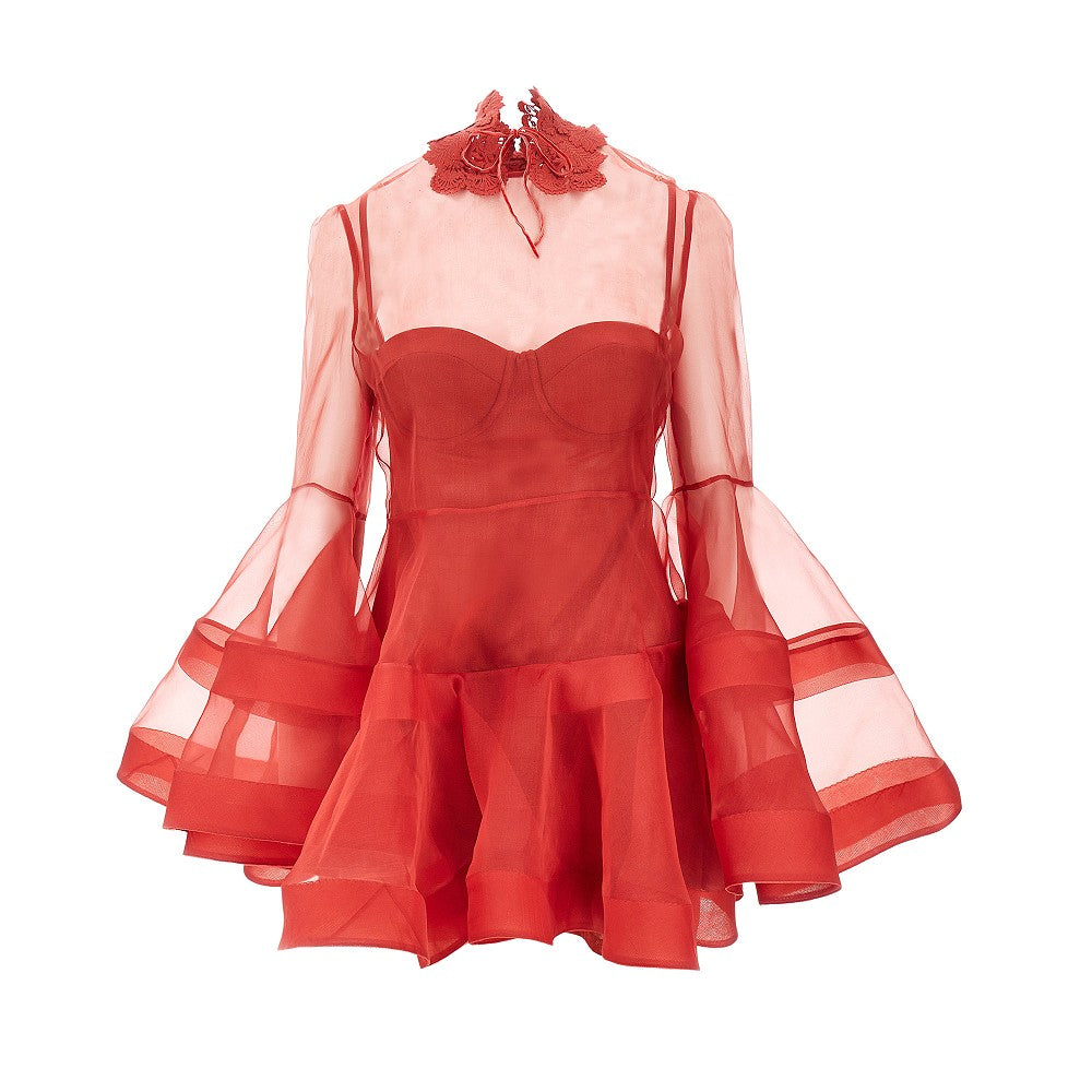 rebellion organdy mini dress